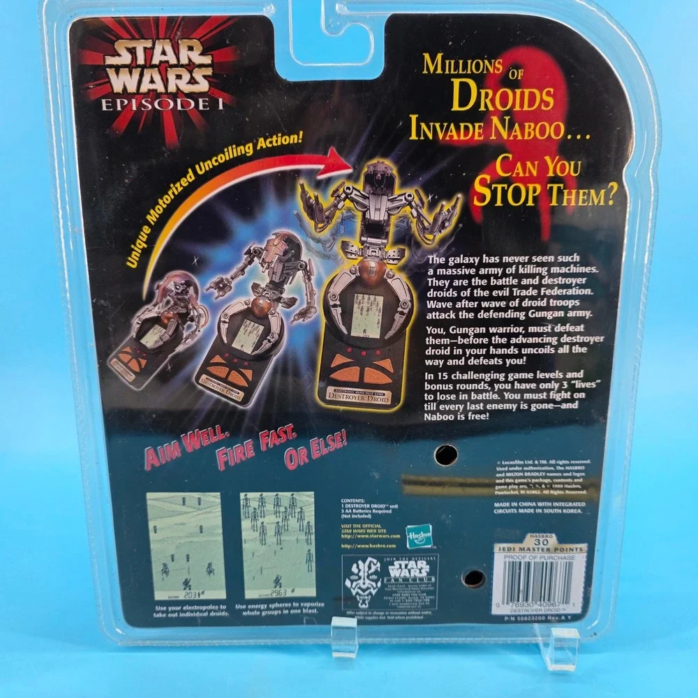 Star Wars Episode I Destroyer Droid Handheld Electronic Game Hasbro 1999 New